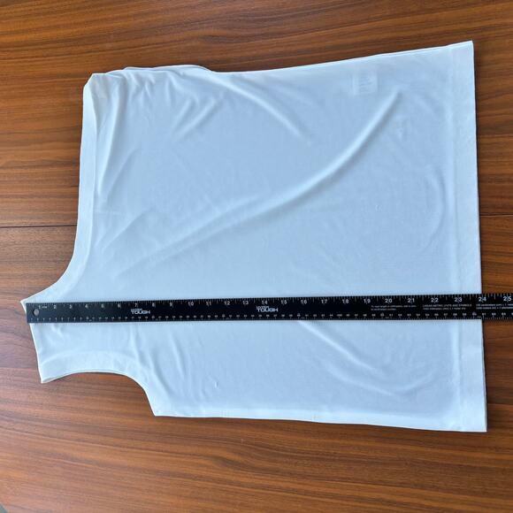 Norma Kamali Revolve Drop Shoulder Top Draped Snow White Women's Size Small / 36 - Picture 4 of 10